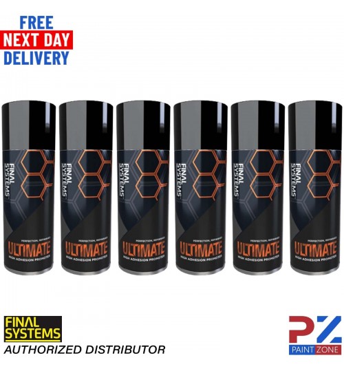 6 x FINAL SYSTEMS ULTIMATE HIGH ADHESION PROMOTER AEROSOL - 400ml
